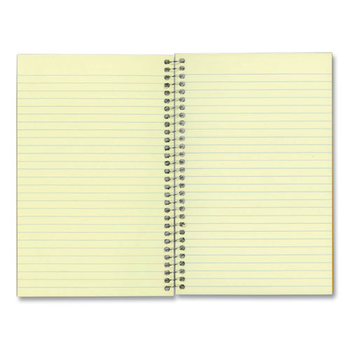 Picture of Single-Subject Wirebound Notebooks, Narrow Rule, Brown Paperboard Cover, (80) 7.75 x 5 Sheets