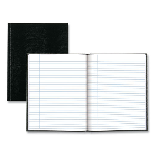 Picture of Executive Notebook, 1-Subject, Medium/College Rule, Black Cover, (150) 9.25 x 7.25 Sheets