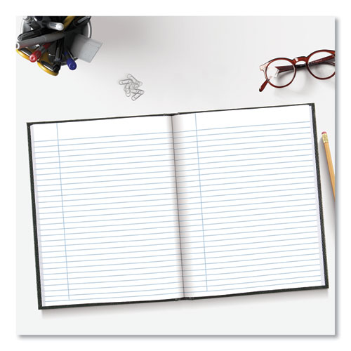 Picture of Executive Notebook, 1-Subject, Medium/College Rule, Black Cover, (150) 9.25 x 7.25 Sheets