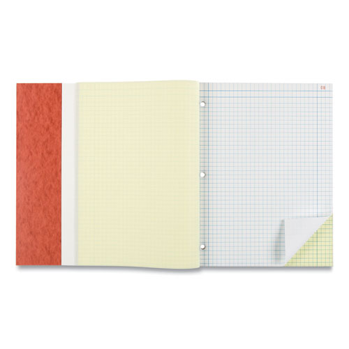 Picture of Duplicate Laboratory Notebooks, Stitched Binding, Quadrille Rule (4 sq/in), Brown Cover, (200) 11 x 9.25 Sheets