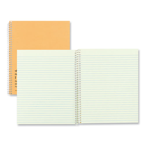 Picture of Single-Subject Wirebound Notebooks, Narrow Rule, Brown Paperboard Cover, (80) 8.25 x 6.88 Sheets