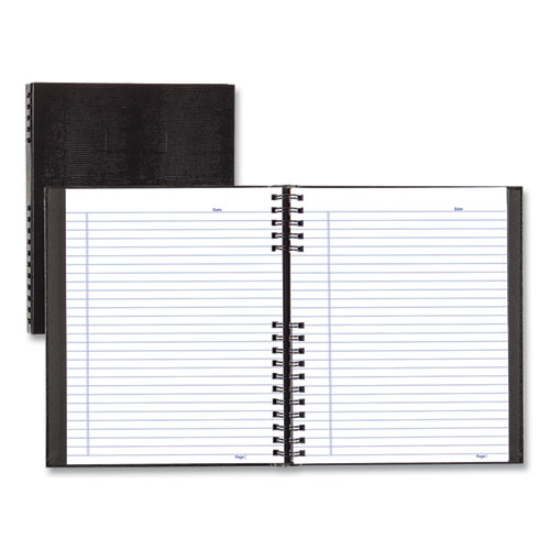 Picture of NotePro Notebook, 1-Subject, Medium/College Rule, Black Cover, (150) 11 x 8.5 Sheets