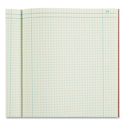 Picture of Computation Notebook, Quadrille Rule (4 sq/in), Brown Cover, (75) 11.75 x 9.25 Sheets