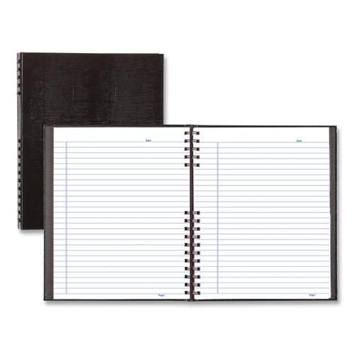 Picture of NotePro Notebook, 1-Subject, Medium/College Rule, Black Cover, (100) 11 x 8.5 Sheets