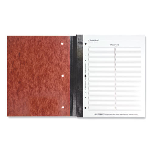 Picture of Duplicate Laboratory Notebooks, Stitched Binding, Quadrille Rule (4 sq/in), Brown Cover, (200) 11 x 9.25 Sheets