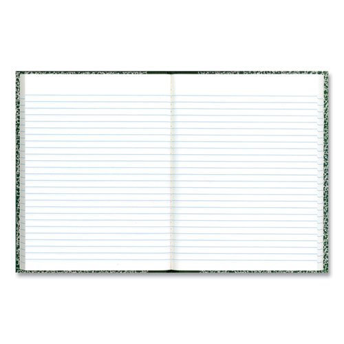 Picture of Lab Notebook, Wide/Legal Rule, Green Marble Cover, (96) 10.13 x 7.88 Sheets