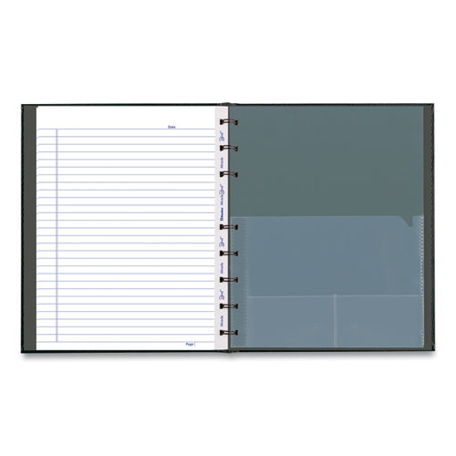 Picture of MiracleBind Notebook, 1-Subject, Medium/College Rule, Black Cover, (75) 9.25 x 7.25 Sheets