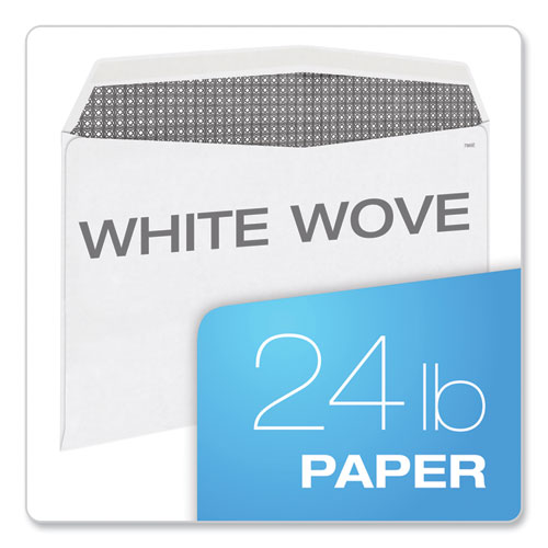 Picture of W-2 Laser Double Window Envelope, Commercial Flap, Gummed Closure, 5.63 x 9, White, 50/Pack