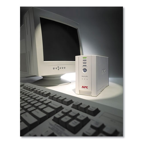 Picture of BK350 Back-UPS CS Battery Backup System, 6 Outlets, 350 VA, 1,020 J