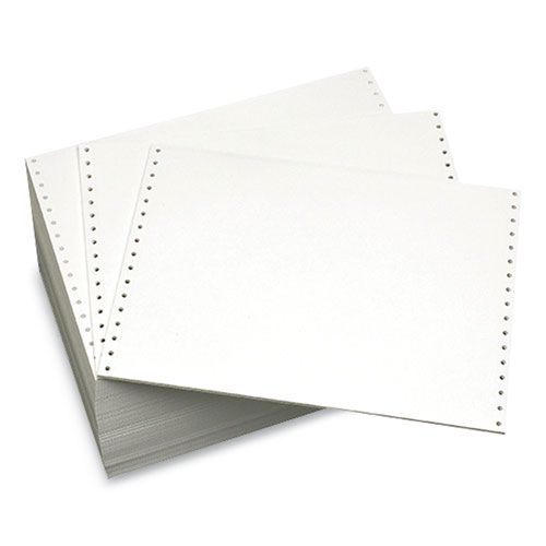 Picture of Continuous Feed Computer Paper, 1-Part, 18 lb Bond Weight, 8.5 x 12, White, 4,000/Carton