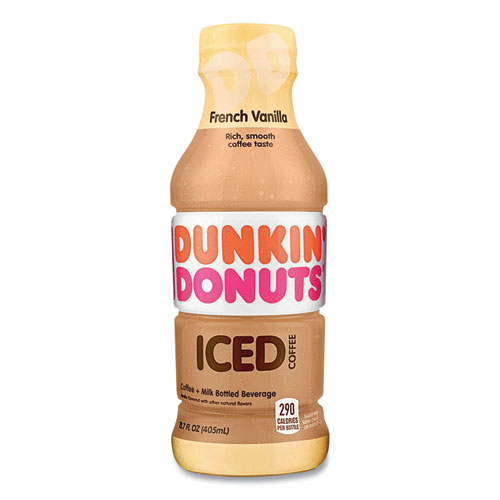 Picture of French Vanilla Iced Coffee Drink, 13.7 oz Bottle, 12/Carton