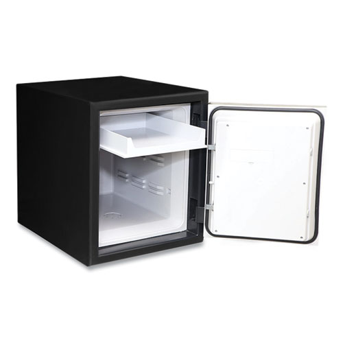 Picture of Digital Security Steel Fire and Waterproof Safe with Keypad and Key Lock, 14.6 x 20.2 x 17.7, 0.9 cu ft, Black