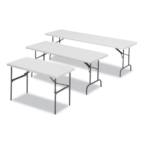 Picture of IndestrucTables Too 600 Series Folding Table, Rectangular, 72" x 30" x 29", Platinum