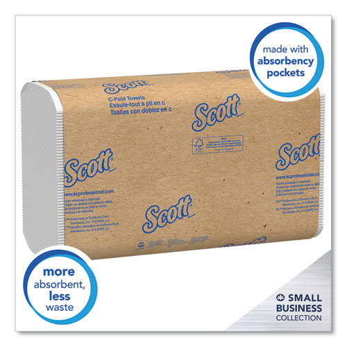 Essential+C-Fold+Towels+for+Business%2C+Convenience+Pack%2C+1-Ply%2C+10.13+x+13.15%2C+White%2C+200%2FPack%2C+9+Packs%2FCarton