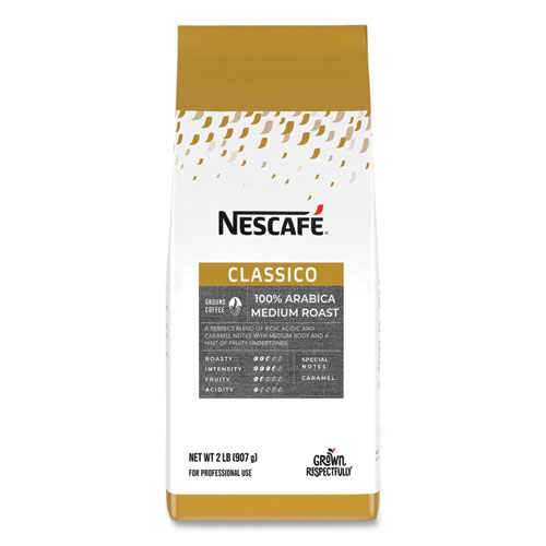 Nescafe+Ground+Classico+Coffee+-+Compatible+with+Nescafe+Bean-to-Cup+-+Medium+-+32+oz+-+6+%2F+Carton