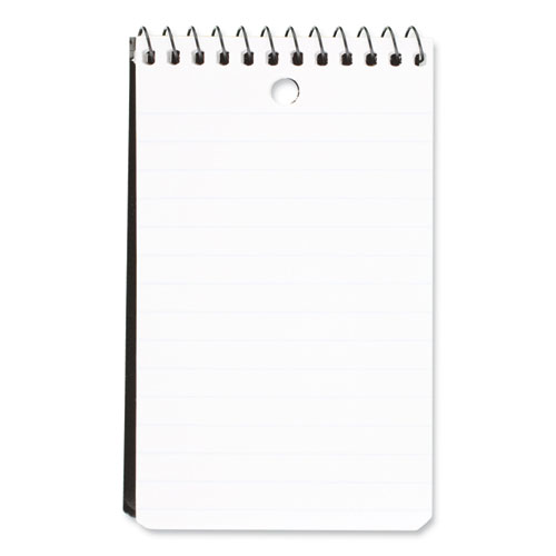 Picture of Wirebound Memo Pad with Wall-Hanger Eyelet, Medium/College Rule, Randomly Assorted Cover Colors, 60 White 3 x 5 Sheets