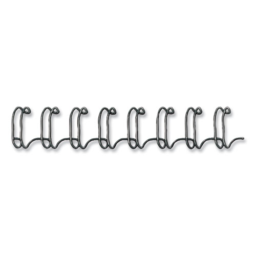 Picture of Wire Bindings, 9/16" Diameter, 130 Sheet Capacity, Black, 25/Pack