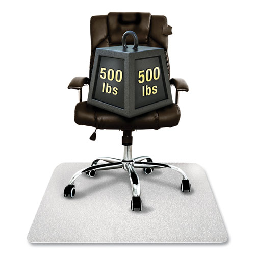 Picture of Cleartex MegaMat Heavy-Duty Polycarbonate Mat for Hard Floor/All Carpet, 46 x 53, Clear