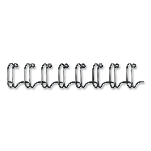 Picture of Wire Bindings, 1/2" Diameter, 100 Sheet Capacity, Black, 25/Pack