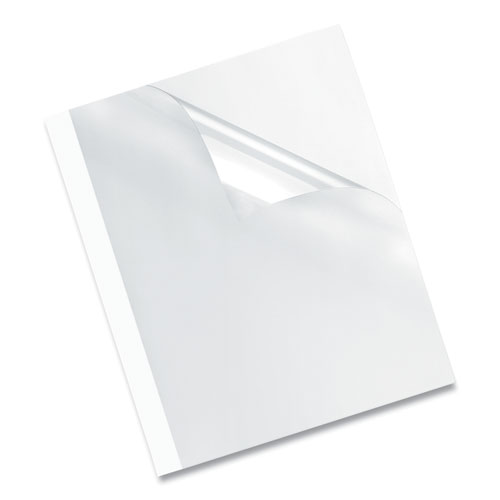 Picture of Thermal Binding System Presentation Covers, Clear, 31 to 60 Sheet Capacity, 11 x 8.5, Unpunched, 10/Pack