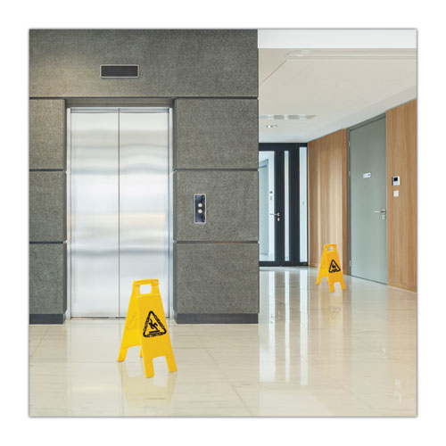 Picture of Site Safety Wet Floor Sign, 2-Sided, 10 x 2 x 26, Yellow
