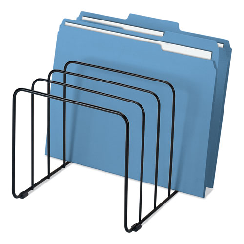 Picture of Wire Vertical File, 5 Sections, Letter to Legal Size Files, 10.25" x 8" x 7.44", Black