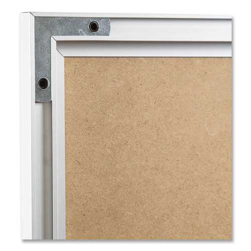 Picture of Magnetic Dry Erase Board with Aluminum Frame, 24" x 18" (Actual Size: 23" x 17"), White Surface, Satin Aluminum Frame