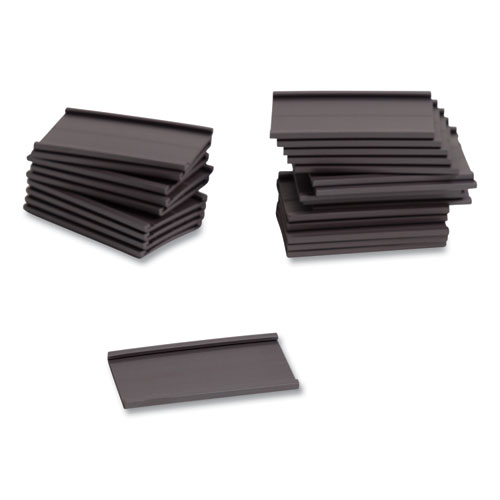 Picture of Magnetic Card Holders, 2 x 1, Black, 25/Pack