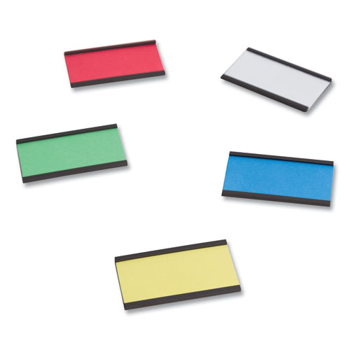 Picture of Magnetic Card Holders, 2 x 1, Black, 25/Pack