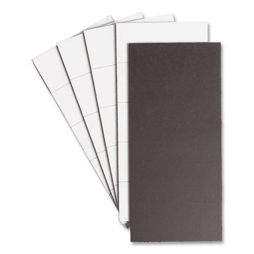 Picture of Dry Erase Magnetic Tape Strips, 2" x 0.88", White, 25/Pack