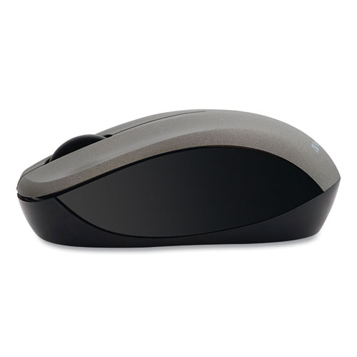 Picture of Silent Wireless Blue LED Mouse, 2.4 GHz Frequency/32.8 ft Wireless Range, Left/Right Hand Use, Graphite