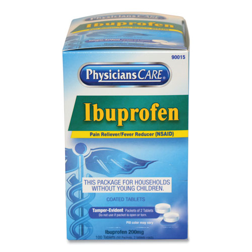 Picture of Ibuprofen Medication, Two-Pack, 50 Packs/Box