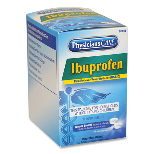 Picture of Ibuprofen Medication, Two-Pack, 50 Packs/Box