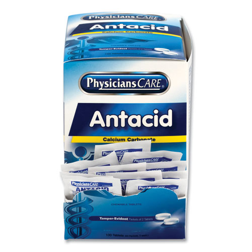 Picture of Antacid Calcium Carbonate Medication, Two-Pack, 50 Packs/Box