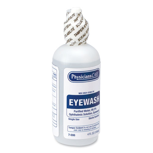 Picture of First Aid Refill Components Disposable Eye Wash, 4 oz Bottle