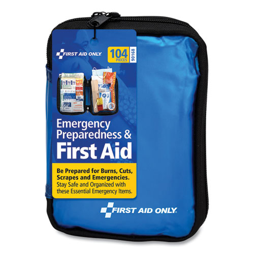 Soft-Sided+First+Aid+and+Emergency+Kit%2C+104+Pieces%2C+Soft+Fabric+Case