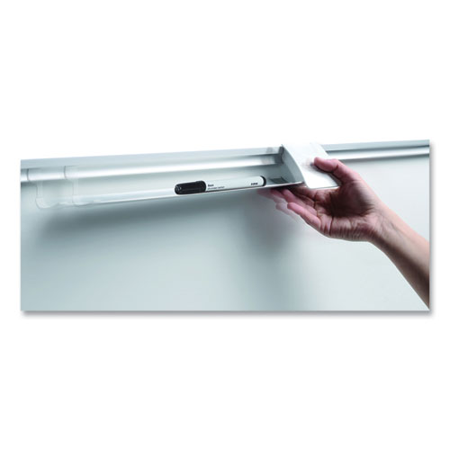 Picture of Magnetic Dry Erase Calendar Board, Monthly Planning/Scheduling, 36" x 24", White Surface, Satin Aluminum Frame