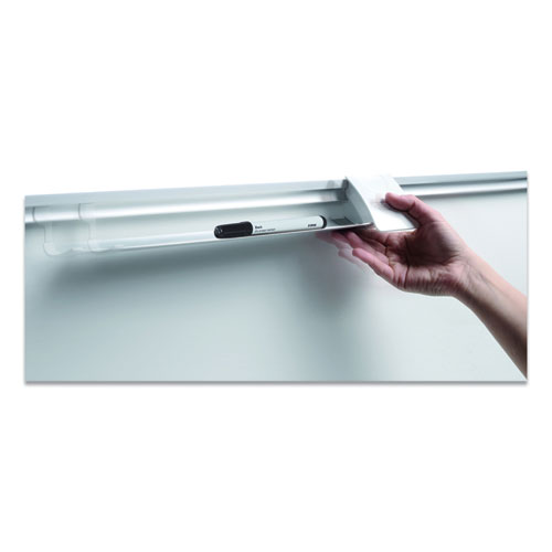 Picture of Magnetic Dry Erase Calendar Board, 12-Month Planning/Scheduling, 36" x 24", White Surface, Satin Aluminum Frame