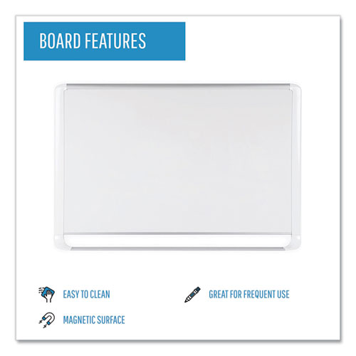 Picture of Gold Ultra Magnetic Dry Erase Boards, 36" x 24", White Surface, White/Natural Aluminum Frame