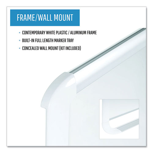 Picture of Gold Ultra Magnetic Dry Erase Boards, 36" x 24", White Surface, White/Natural Aluminum Frame