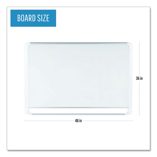 Picture of Gold Ultra Magnetic Dry Erase Boards, 48" x 36", White Surface, White/Natural Aluminum Frame