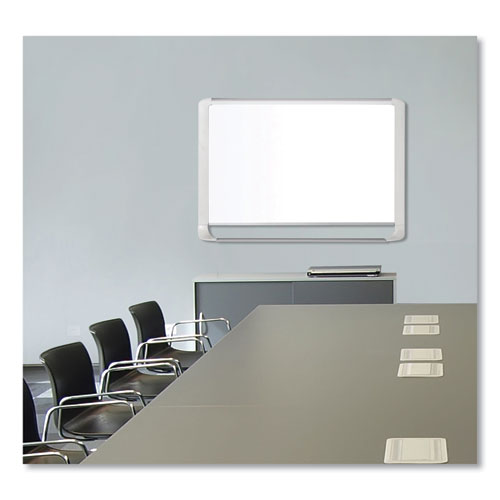 Picture of Gold Ultra Magnetic Dry Erase Boards, 48" x 36", White Surface, White/Natural Aluminum Frame