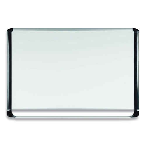 Picture of Gold Ultra Magnetic Dry Erase Boards, 72" x 48", White Surface, Black/Satin Aluminum Frame