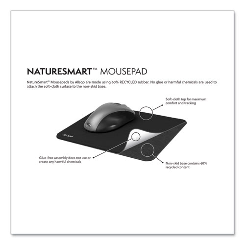 Picture of Naturesmart Mouse Pad, 8.5 x 8, American Flag Design