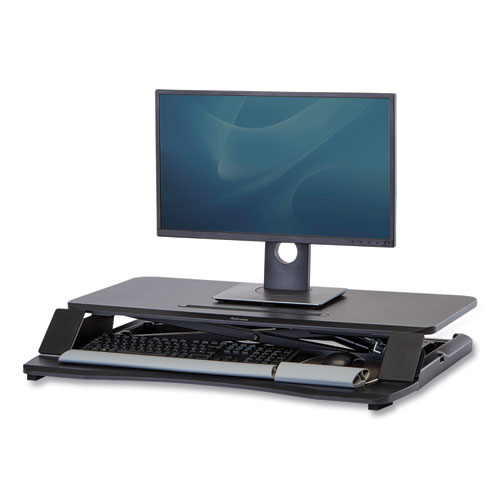 Picture of Corsivo Sit-Stand Workstation, 31.5" x 24.25" x 16", Black