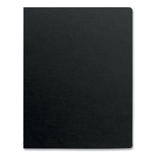 Picture of Futura Presentation Covers for Binding Systems, Opaque Black, 11.25 x 8.75, Unpunched, 25/Pack