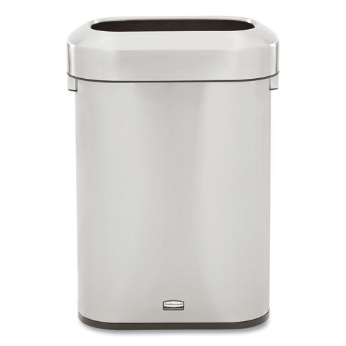 Refine+Series+Waste+Receptacle%2C+15+gal%2C+Plastic%2FStainless+Steel