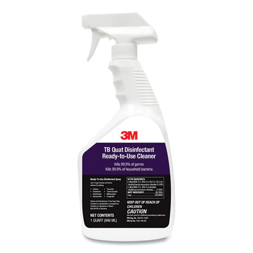 Picture of TB Quat Disinfectant Ready-to-Use Cleaner, Lemon Scent, 1 qt Bottle