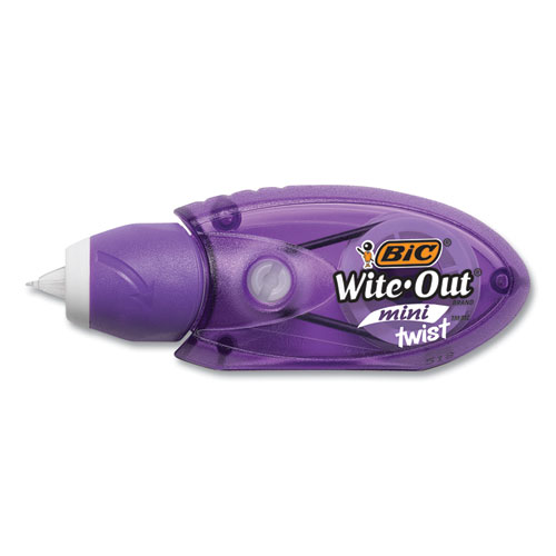 Picture of Wite-Out Mini Twist Correction Tape, Non-Refillable, Blue/Fuchsia Applicators 0.2" x 314", 2/Pack