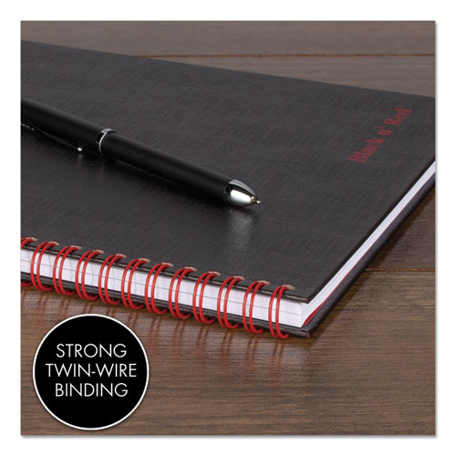 Picture of Hardcover Twinwire Notebooks, SCRIBZEE Compatible, 1-Subject, Wide/Legal Rule, Black Cover, (70) 9.88 x 6.88 Sheets